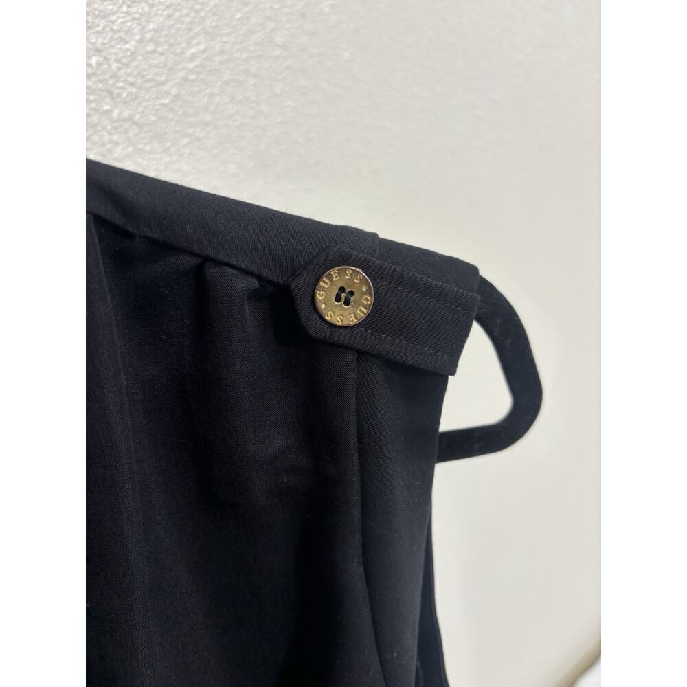 Guess Women’s Sz 28 Romper Shorts Black Button Up Nautical Indie Goth Resortwear - Picture 5 of 9